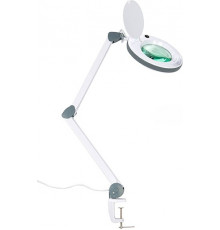 Лампа лупа ЛЛ-3 Атисмед на струбцине, косметологическая регулируемая