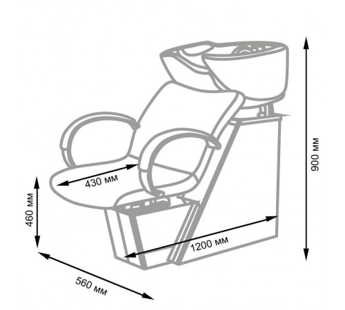 Парикмахерская мойка МД-32