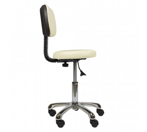 Стул мастера АСТЕК низкий со спинкой хром