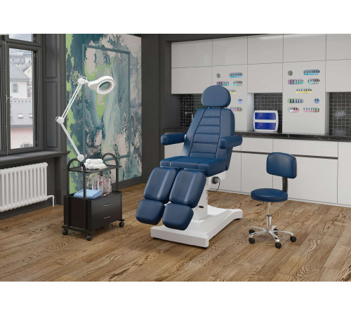 Стул мастера АСТЕК низкий со спинкой хром