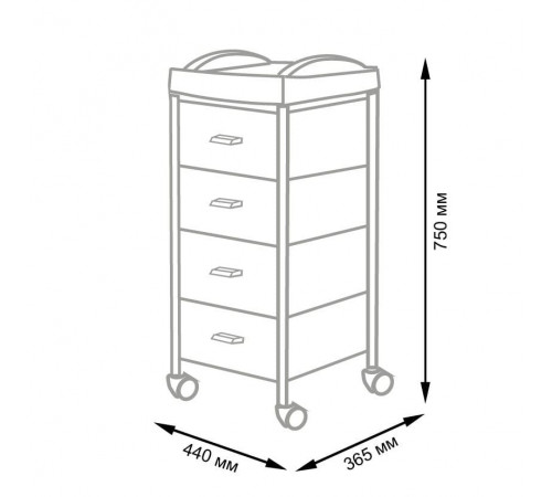Тележка для инструментов Алана-04