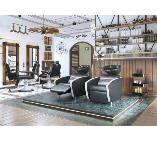 Парикмахерская мойка МД-123 с регулировкой ножной части