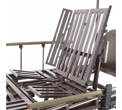 Кровать электрическая YG-3 (МЕ-5228Н-13) ЛДСП Венге с боковым переворачиванием, туалетным устройством и функцией «кардиокресло»