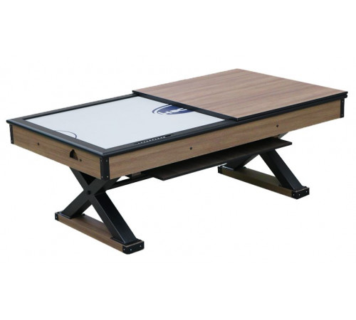 Аэрохоккей «Superior» 7 ф со столешницей, в комплекте аксессуары (221 x 120 x 82 см,мореный дуб)