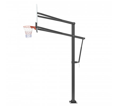 Баскетбольная стойка стационарная UNIX Line B-Stand-PC 72"x42" R45 H230-305 см