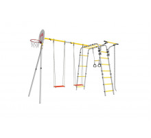 Детский спортивный комплекс для дачи ROMANA Акробат - 2 (желтый/серый)