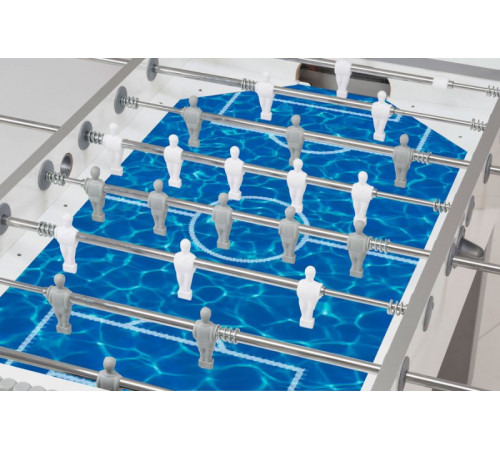 Игровой стол - футбол "Garlando G-500 Pure White H2O" (143x76x88см)