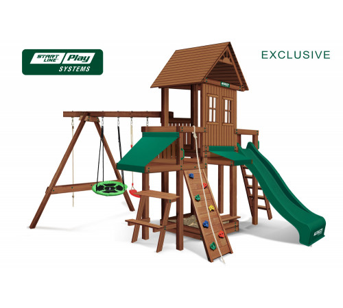 Детский городок EXCLUSIVE премиум Кедр