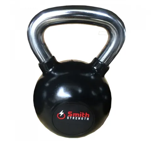 Стальная обрезиненная гиря Smith DB087-28 со стальной рукояткой, Размер: 28кг