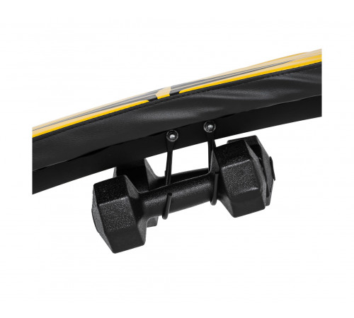 Скамья для пресса DFC с гантелями и эспандерами D102RY