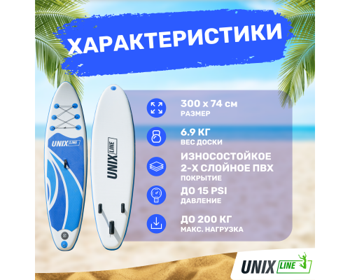 SUP-борд UNIX Line Big Wave (300 cm)