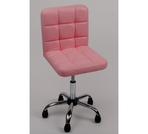 Стул мастера со спинкой хром на колесах Ирис