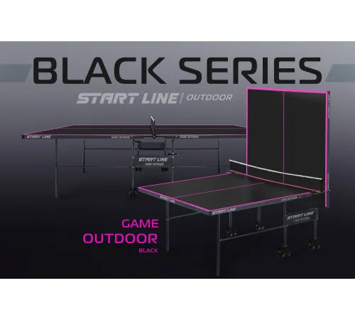 Стол теннисный Game 6 Всепогодный с сеткой Black
