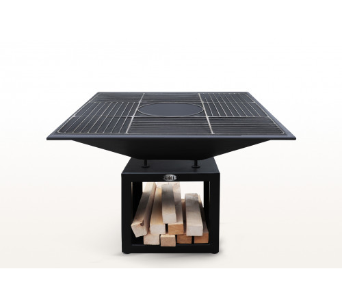 Очаг с вентиляционными отверстиями и решеткой для приготовления (№3)